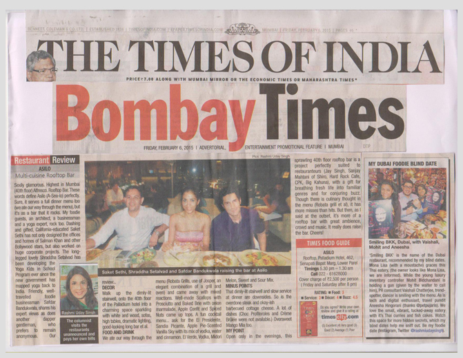 TIMES OF INDIA Bombay Times