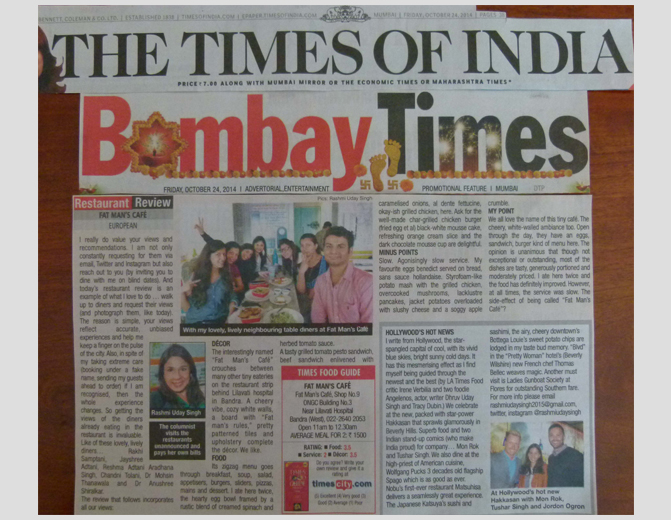 TIMES OF INDIA Bombay Times