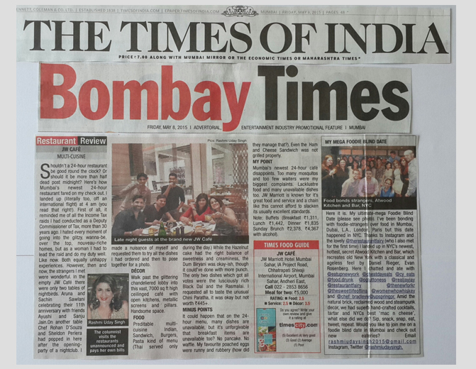 TIMES OF INDIA Bombay Times