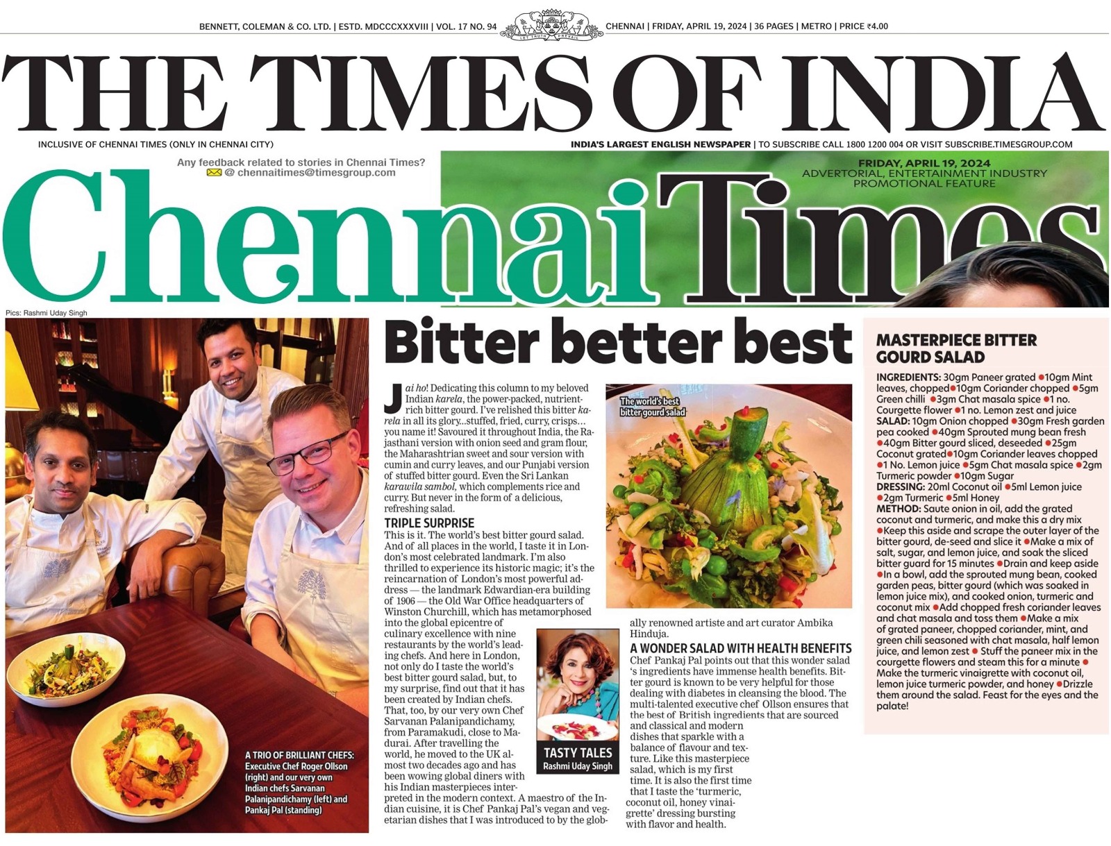 Times Of India - Chennai