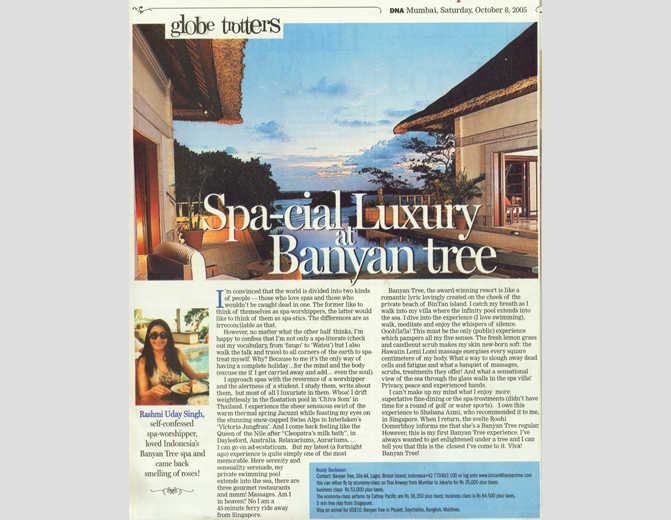 Spa-cial Luxury at Banyan tree