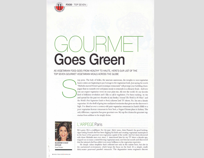Gourmet Goes Green Vegetarian