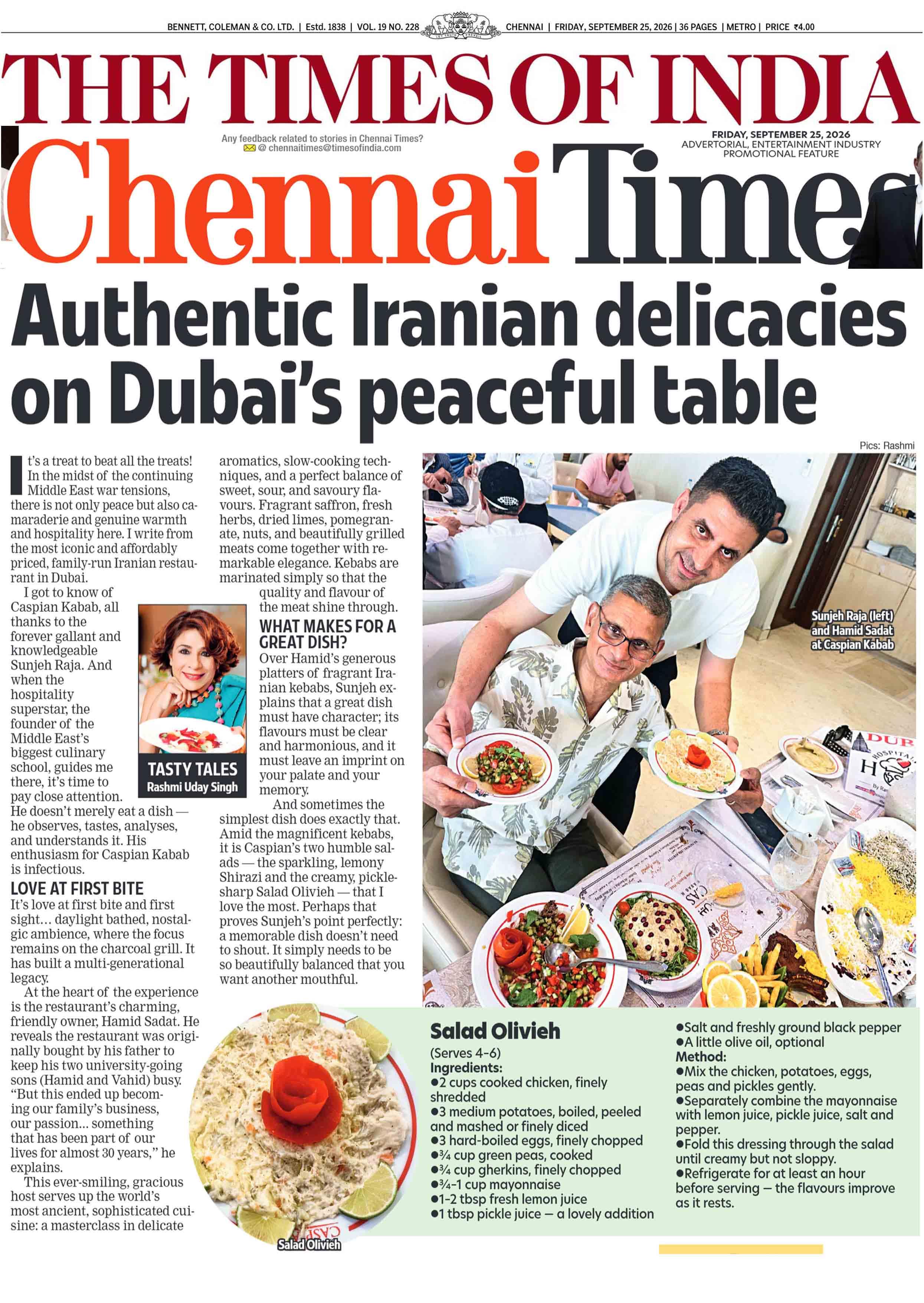 Times Of India - Chennai