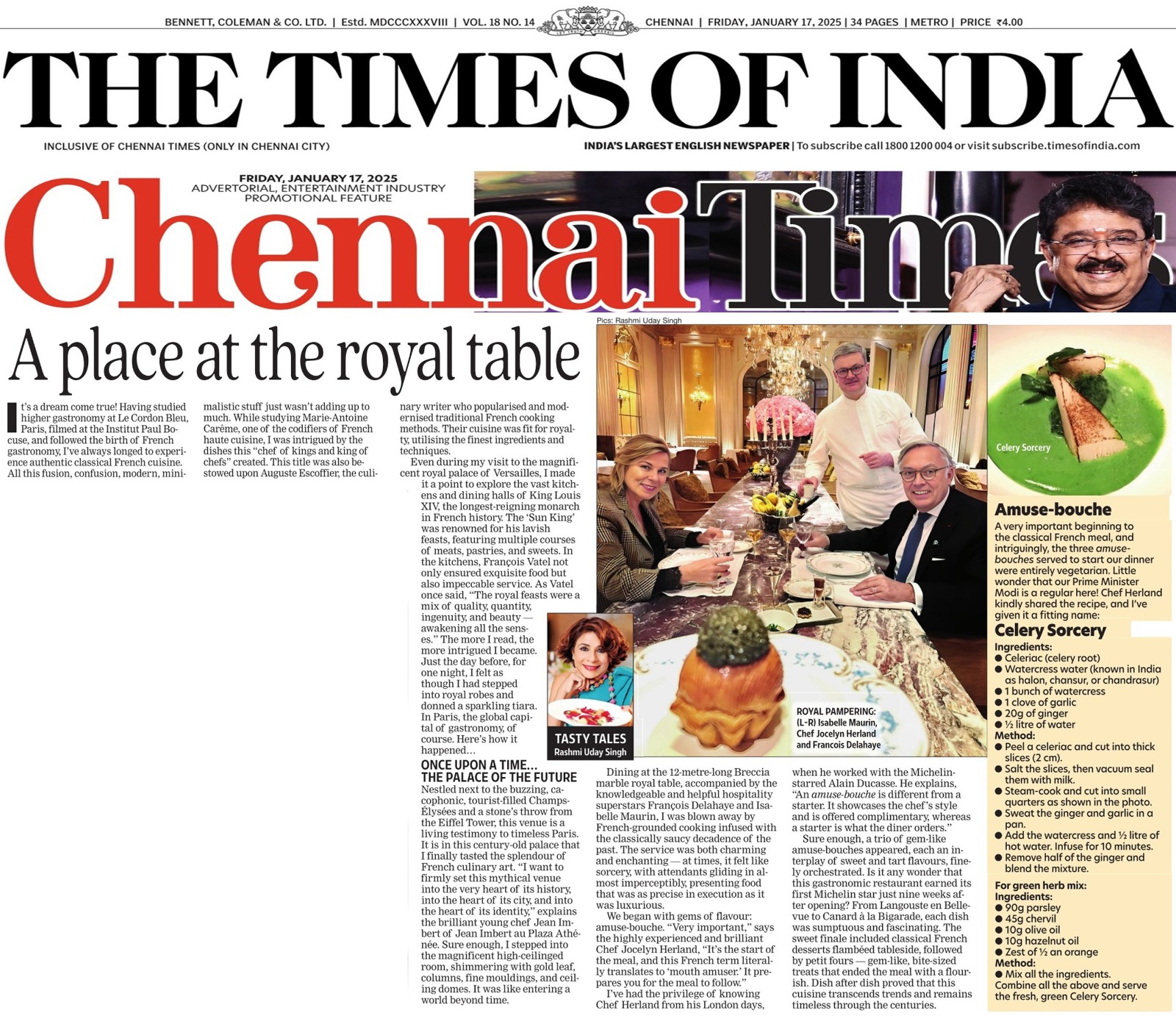 A PLACE AT THE ROYAL TABLE