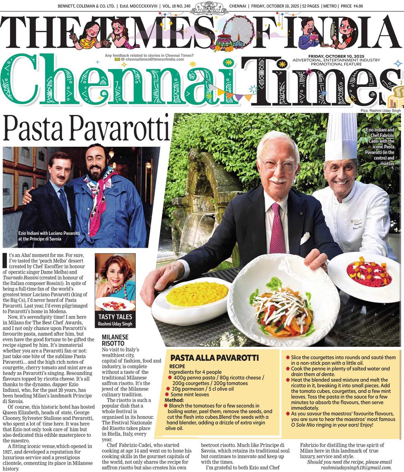 Pasta Pavarotti